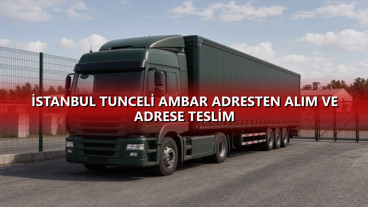 İstanbul Tunceli Ambar Adresten Alım ve Adrese Teslim