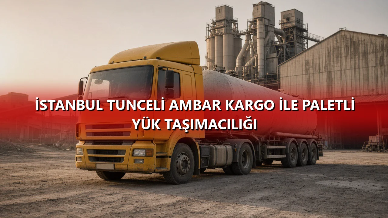 İstanbul Tunceli Ambar Kargo İle Paletli Yük Taşımacılığı